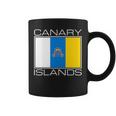 Las Islas Canarias Bandera La Macaronesia Canaria Taza de café
