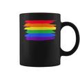 Lgbt ハートにレインボーフラッグ コーヒーマグ