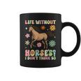Life Without Horses グルーヴィーな乗馬 乗馬 コーヒーマグ