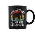 I Like Elephants And Maybe Like 3 People シャツ 象 コーヒーマグ