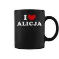 I Love Alicja 私は愛する Alicja コーヒーマグ