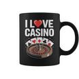 I Love Casino Ruleta Poker Cartas Diversión Taza de café
