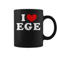 I Love Ege 私は愛する Ege コーヒーマグ