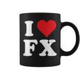 I Love Fx イニシャル I Heart FX 名前 F X コーヒーマグ