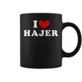 I Love Hajer 私は愛する Hajer コーヒーマグ