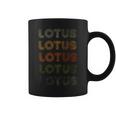 Love Heart Lotus グランジ ビンテージスタイル ブラックロータス コーヒーマグ