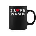 I Love Nasir マッチング ガールフレンド&ボーイフレンド ナシル名 コーヒーマグ