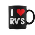 I Love Rv のレクリエーションビークル キャンプ キャンピングカー 旅行 旅行 コーヒーマグ