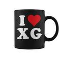 I Love Xg Initials I Heart XG First Last Name X G コーヒーマグ