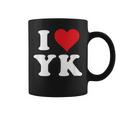 I Love Yk Initials I Heart YK First Last Name Y K コーヒーマグ