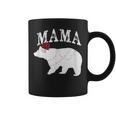 Mama Bear Xmas Buffalo Plaid Lights Matching Family Pajama コーヒーマグ