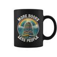 More Books Less People Book Lover Bookworm リーディングブック コーヒーマグ