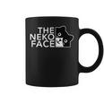 The Neko Face ザ・ネコ・フェイス《ホワイト文字》猫 ハチワレ パロディ ゆるくて かわいい 面白 イラスト コーヒーマグ