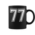 Number 77 Birthday 77Thports Player チーム番号入りジャージ コーヒーマグ
