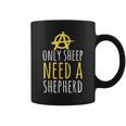 Onlyheep Need Ahepherd Anarchist シンボル アナキズムミーム コーヒーマグ