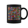 Países Banderas Niñas Mapas Del Mundo Niños Mapas Del Mundo Niños Taza de café