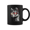 Peru Alpaca Portrait Sunglasses Peruvian Flag Peruvian Pride Coffee Mug