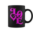 Pink Love ピンクカラーグラフィック コーヒーマグ