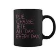 Plie Chasse Jete バレエダンシング バレリーナ バレエダンサー コーヒーマグ
