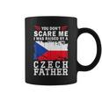 Raised By A Czech Father Father's Day Czech Republic Flag コーヒーマグ