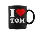 Red Heart I Love Tom コーヒーマグ