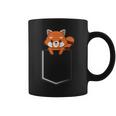 Red Panda In A Bag Cute Love レッドパンダバッグ コーヒーマグ