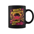 Reject Humanity Evolve To Crab ファニーカニ コーヒーマグ