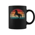 Retro Caballointage Caballo A Caballo Amante Occidental Taza de café
