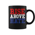 Rise Above Hate Red And Blue America コーヒーマグ