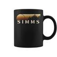 Simms Tx ビンテージ エバーグリーン サンセット 80年代 レトロ コーヒーマグ