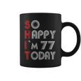 So Happy Im 77 Today 77 誕生日 77歳 77歳 誕生日 コーヒーマグ