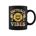 Softballibes 星目スマイル ポジティブソフトボール コーヒーマグ