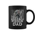 Vintage Usa Flag World's Best Poodle Dog Dad Fathers Day Coffee Mug
