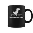 You Are Offline T-Rex 恐竜のラン ピクセルアート 恐竜ゲーム コーヒーマグ