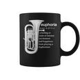 「Euphoria」吹奏楽のためのユーフォニアムユーモア 面白いユーフォニアム コーヒーマグ