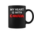 「My Heart Is With Canada」 – カナダ人と強く立つ コーヒーマグ
