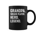 おじいちゃんスカッシュプレイヤーヒーローレジェンド-おじいちゃんスカッシュ コーヒーマグ