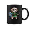 かわいいシーズー犬 レトロビデオゲームキャラクター コーヒーマグ