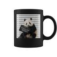 かわいいパンダの顔写真 犯罪者パンダ コーヒーマグ