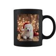 かわいい子犬の動物のクリスマス–サモエド犬のグラフィック コーヒーマグ