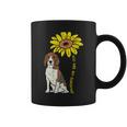 ひまわり サンシャイン ビーグル 動物 ペット ハウンド 犬 恋人 ギフト コーヒーマグ