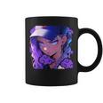 アニバエオタク美少女アニメ少女 紫髪ミステリアス コーヒーマグ