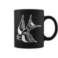 アメリカントラディショナル ツバメ 鳥 アウトライン タトゥー コーヒーマグ