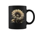 エレガントなビンテージひまわり植物芸術 コーヒーマグ