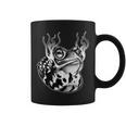 カエル ウシガエル ヒキガエル 炎 ブラックワーク コーヒーマグ