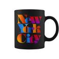 カラフルなニューヨークシティファッショングラフィックtシャツ、ニューヨーク市 コーヒーマグ