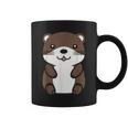 カワウソの赤ちゃん 動物 かわいい シンプルな小さなカワウソ コーヒーマグ