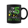 キッズ I Am 5 This Is How I Roll One Years Old Tractor 5歳の誕生日 コーヒーマグ