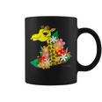 キリン 花 Giraffes Flower コーヒーマグ