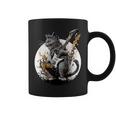 ギターを持った猫 ロックミュージックキャット ヘヴィメタルキャット コーヒーマグ